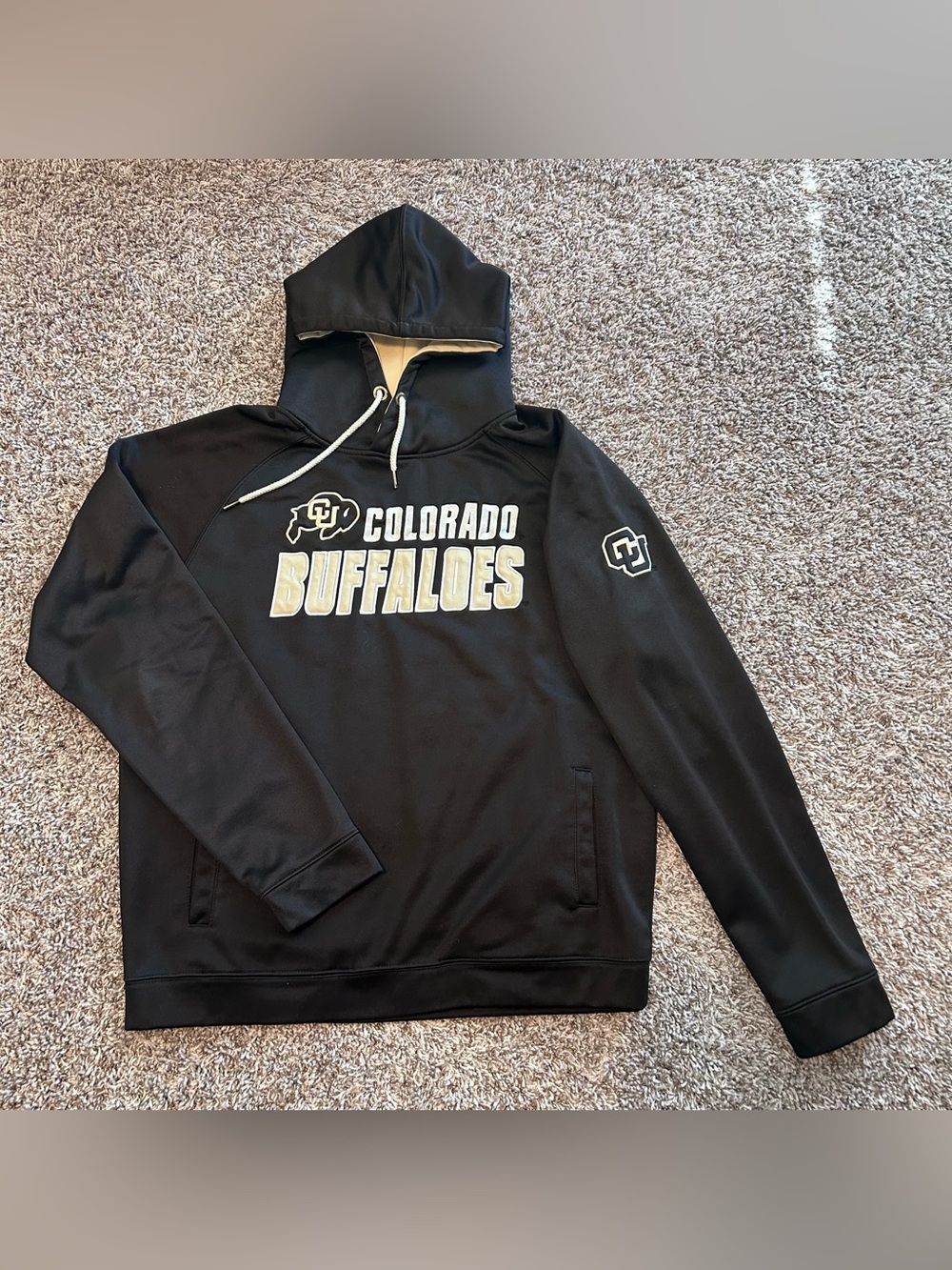 COLOSSEUM COLORADO BUFFALOES HOODIE NCAA Black Gold LARGE L